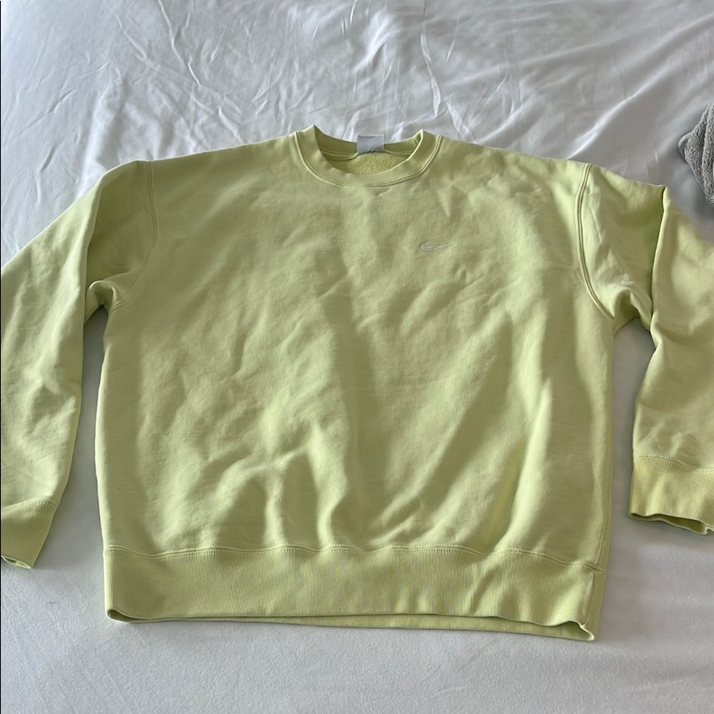 Nike Green Crewneck Sweater Relaxed Fit